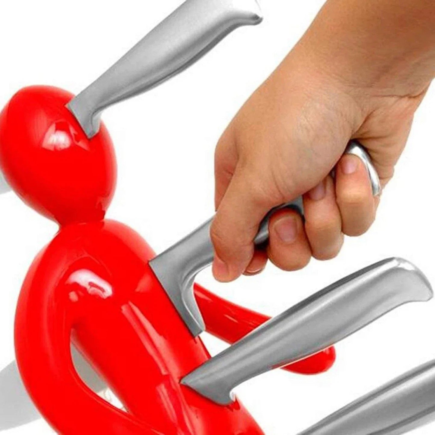 Creative Humanoid Kitchen Knife Holder Set - Unique, Fun Knife Rack for a Modern Kitchen