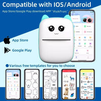 Ultra-Compact Mini Wireless Portable Thermal Label Printer for Quick On-The-Go Labeling
