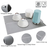 Premium Silicone Countertop Dish Drying Mat – Quick-Dry, Non-Slip Kitchen Mat