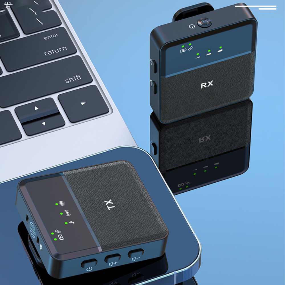 Wireless Bluetooth Lavalier Microphone for Crystal-Clear, Hands-Free Audio