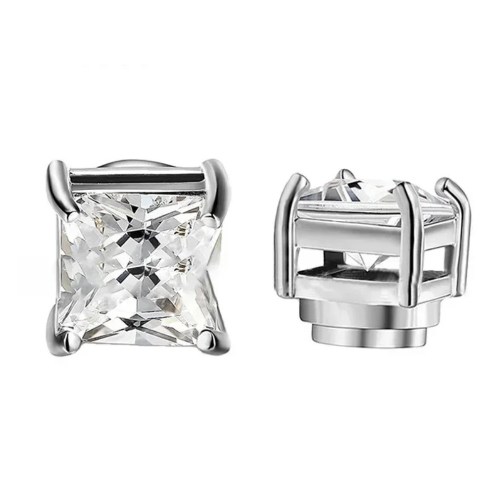 Premium Unisex Magnetic Crystal Design Stud Earrings