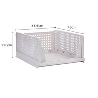 Stackable Plastic Closet Drawer Organizer – Space-Saving Storage Solution