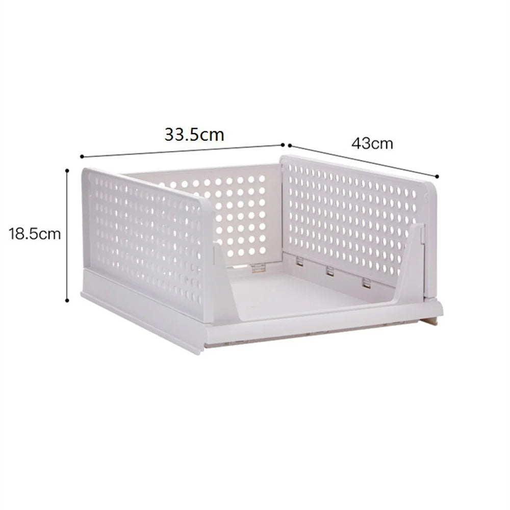 Stackable Plastic Closet Drawer Organizer – Space-Saving Storage Solution