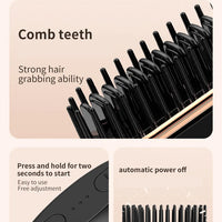Cordless 2-in-1 Portable Ceramic Hair Straightener - Travel-Ready