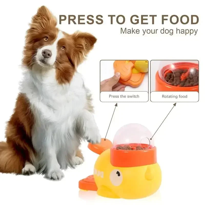 Deluxe Interactive Cartoon Duck Puzzle Feeder for Dogs
