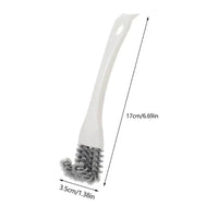 V-Shaped Barbecue Grill Brush with Scraper