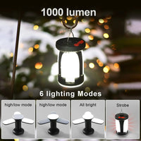 Compact Solar USB Folding Leaf Lantern for Camping
