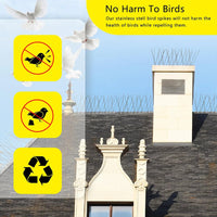 Outdoor Stainless Bird Repeller Spikes