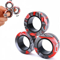 Magnetic Fidget Ring Spinner Set for Stress Relief and Focus