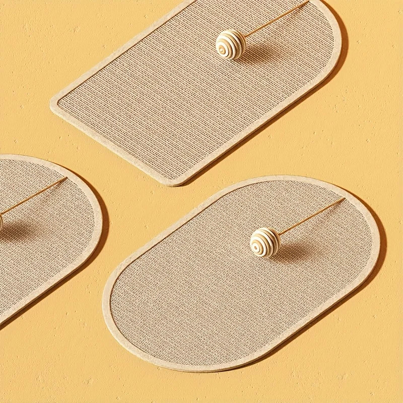 Sisal 3-in-1 Wall-Mounted Cat Scratcher Pad