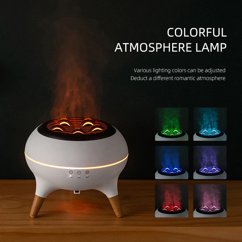 Dynamic Jellyfish Flame Aromatherapy Diffuser