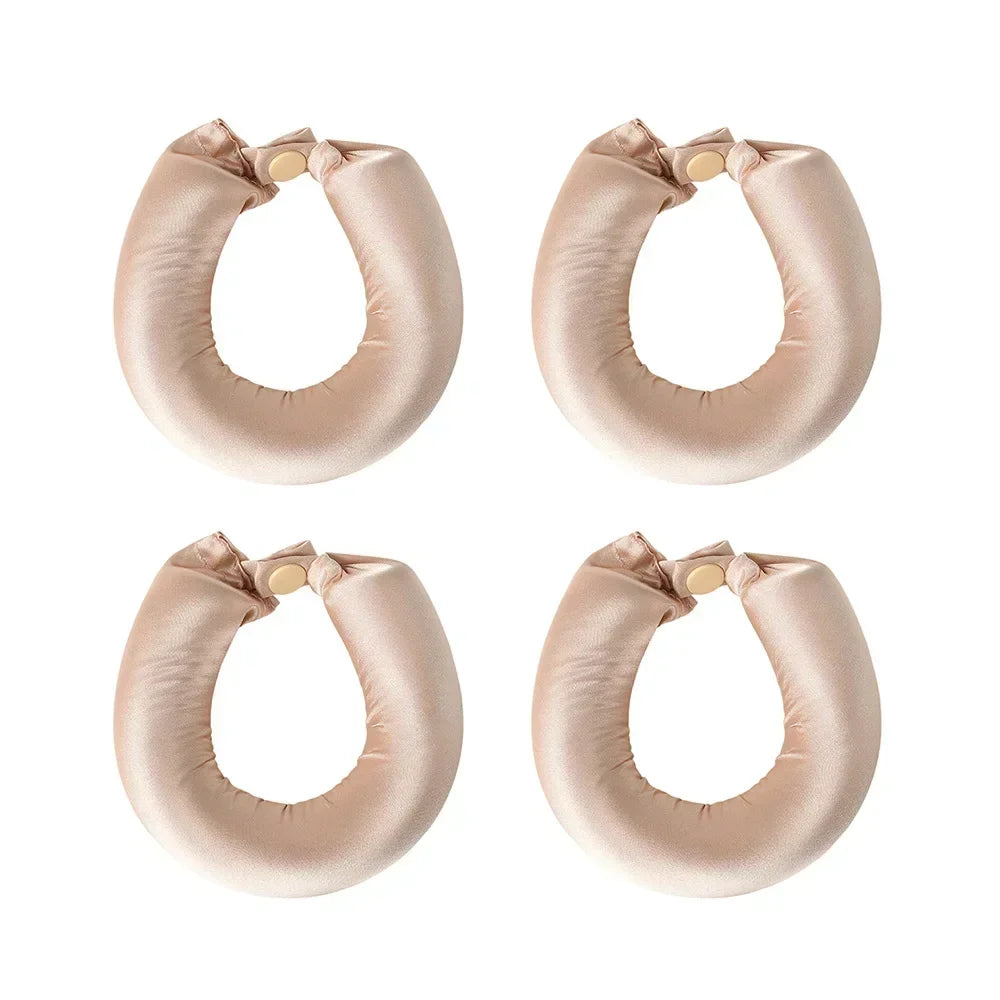 Satin Headband Heatless Hair Curler for Effortless, No-Heat Curls