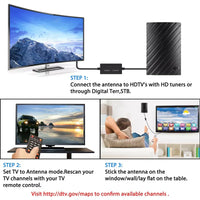 Ultra-Long Range Indoor HDTV Antenna, 4K Digital - Up to 600 Miles