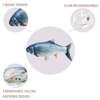 USB Charging Interactive Cat Toy Fish
