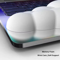 Cloud-Like Memory Foam Wrist Rest for Ergonomic Comfort