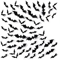 3D PVC Halloween Bats Wall Stickers
