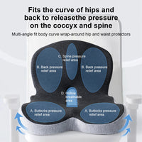 Memory Foam Lumbar Pillow Seat Cushion