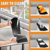 Premium Silicone Kitchen Sink Splash Guard – Effortless Splash Protection & Mess Prevention