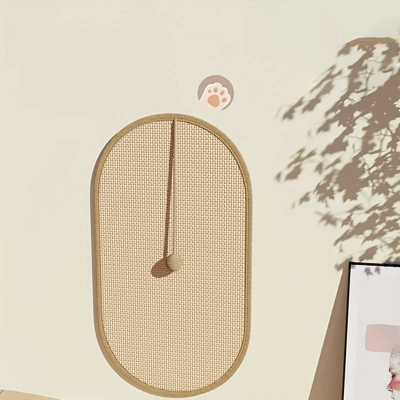 Sisal 3-in-1 Wall-Mounted Cat Scratcher Pad
