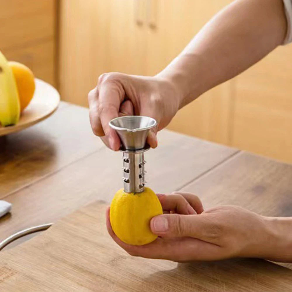 Premium Stainless Steel Manual Lemon Juicer – Effortless Hand-Cranked Citrus Squeeze