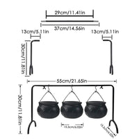 Witch Cauldron Candy Bowl Halloween Decoration Set