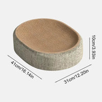 Oval Sisal 2-in-1 Cat Scratcher and Bed