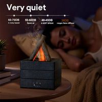Realistic Flame Aroma Diffuser & Humidifier for Cozy Ambience