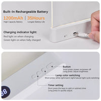 LED Night-Vision Flat-Panel Reading Lamp