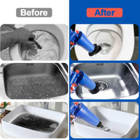 Drain Blaster Air Toilet Sink Plunger Gun Drain Clog Remover Tool