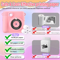 Digital Instant Print Portable Camera For Kids