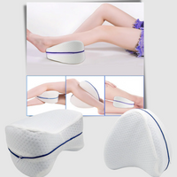 Orthopedic knee and leg pillow with memory foam