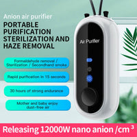 Personal Mini Air Purifier Necklace | Wearable Air Purifier with USB Charging
