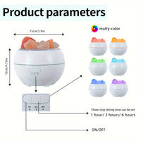 Salt Lamp Diffuser - 3-in-1 Essential Oil Diffuser