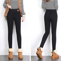 Women's fleece winter leggings