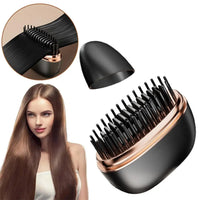 Cordless 2-in-1 Portable Ceramic Hair Straightener - Travel-Ready