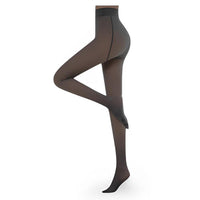Warm fleece-lined tights