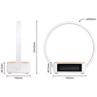 3-in-1 Table Lamp – Wireless Charging, Alarm Clock & Touch Control