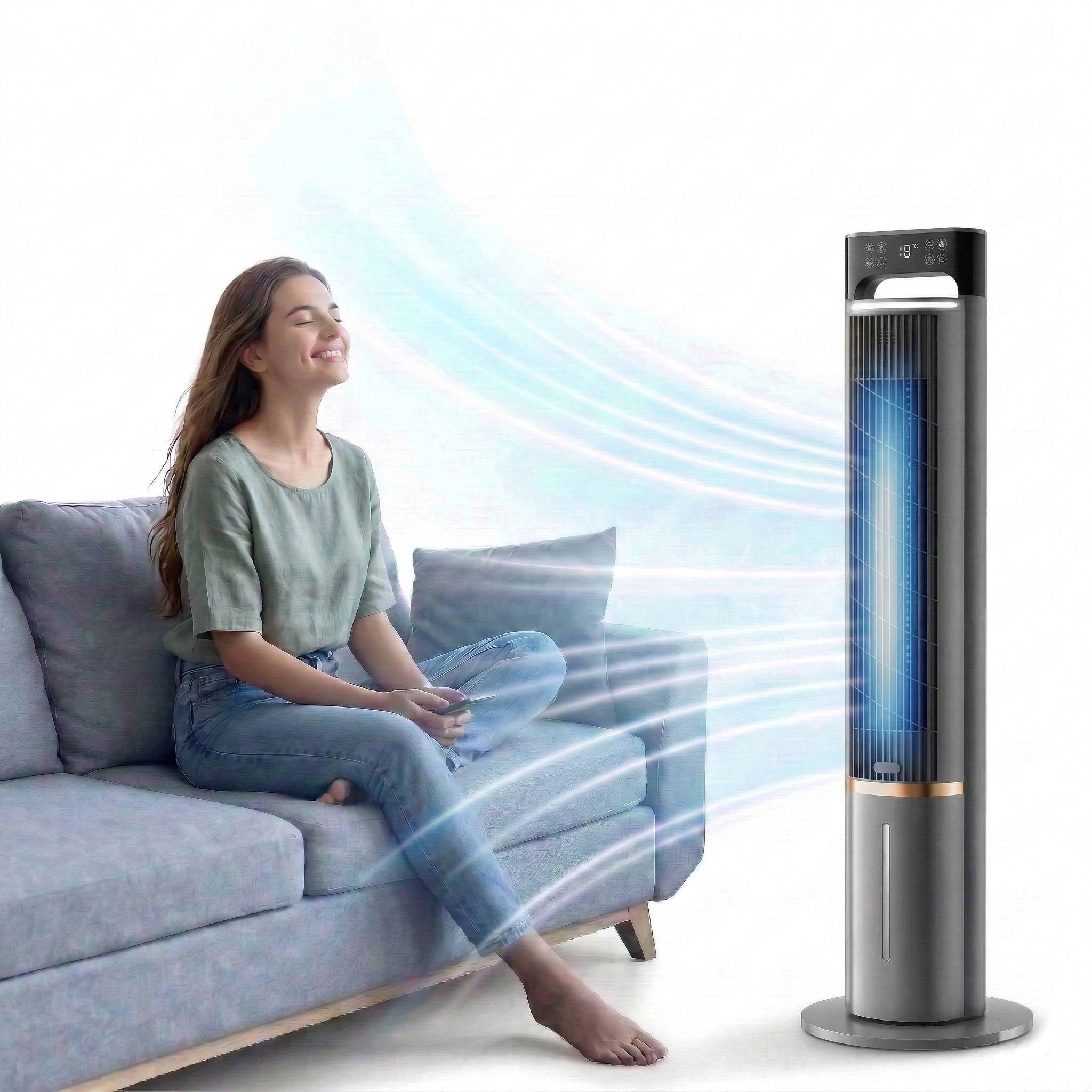 Portable Bedroom Air Conditioner — Powerful, Smart Cooling, Windowless, Whisper-Quiet for Sleep