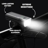5000 Lumen Bike Light with 12 LEDs & USB-C Rechargeable Battery