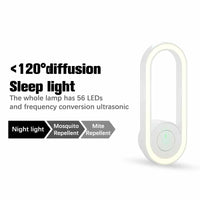 Ultrasonic LED Mosquito Repellent Night Light