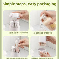 FURLLO 4 In 1 Travel Dispenser Portable Travel Bottles Leak Proof Leakproof Travel Container For Perfume Shampoo Conditioner Lotion...