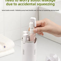 FURLLO 4 In 1 Travel Dispenser Portable Travel Bottles Leak Proof Leakproof Travel Container For Perfume Shampoo Conditioner Lotion...