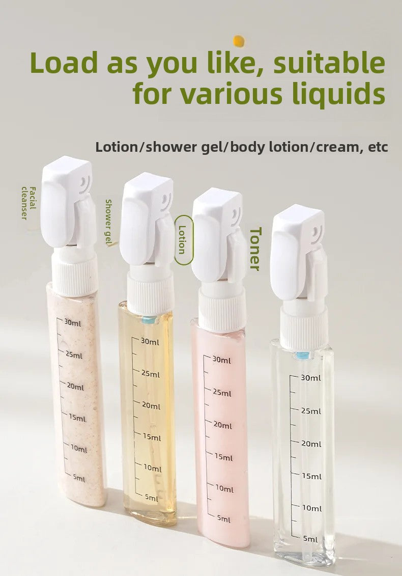 FURLLO 4 In 1 Travel Dispenser Portable Travel Bottles Leak Proof Leakproof Travel Container For Perfume Shampoo Conditioner Lotion...