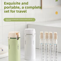 FURLLO 4 In 1 Travel Dispenser Portable Travel Bottles Leak Proof Leakproof Travel Container For Perfume Shampoo Conditioner Lotion...