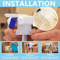 FURLLO Automatic Beverage Straw Beverage Dispenser Automatic Drinking Straw Suction Pump Magic Tap Spill Proof Water Pump Diy Dispenser