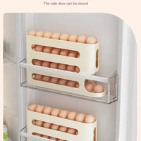 FURLLO 2-4-layer Slide Egg Storage Box Ladder Style Egg Box Storage Refrigerator Side Door Large Capacity Automatic Egg Rolling Machine