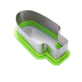 FURLLO 1pc Stainless Steel Watermelon Slicer and Popsicle Mold - Fun and Simple Fruit Cutter for Young People，Green Handle，Manual opera