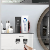Furllo Magnetic Toothbrush Holder & Auto Toothpaste Dispenser — Wall Mount