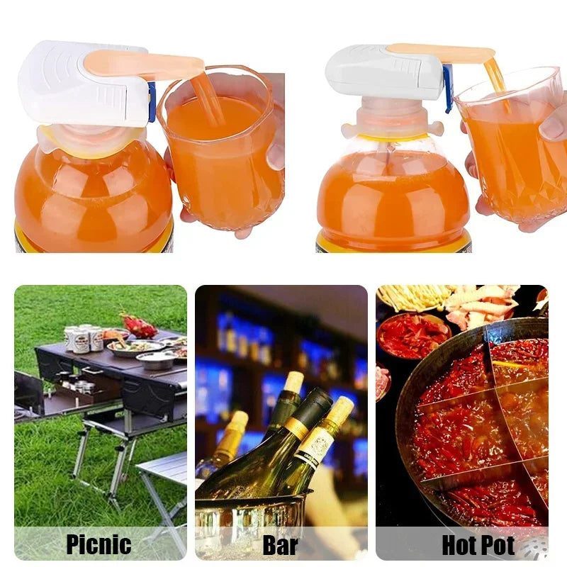 FURLLO Automatic Beverage Straw Beverage Dispenser Automatic Drinking Straw Suction Pump Magic Tap Spill Proof Water Pump Diy Dispenser