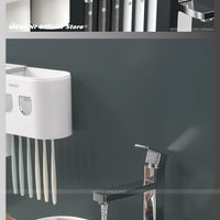 Furllo Magnetic Toothbrush Holder & Auto Toothpaste Dispenser — Wall Mount